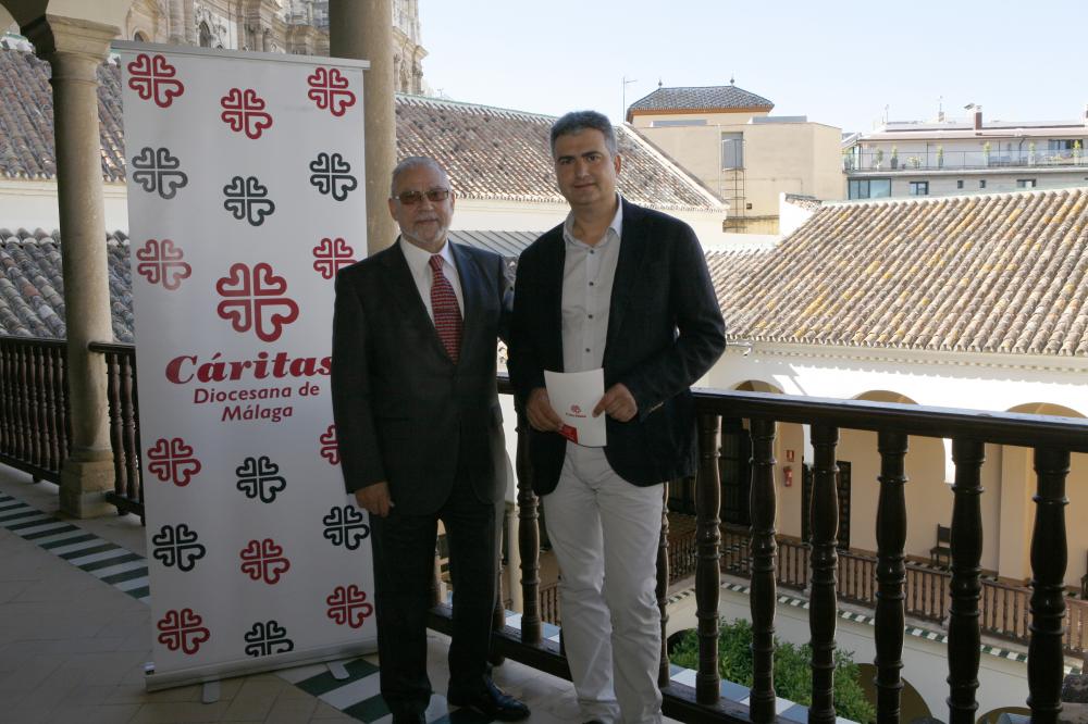 Luis López y Patricio Fuentes en el Obispado