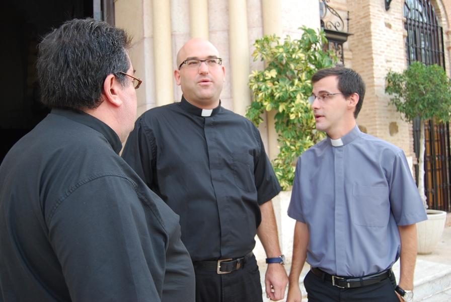 Los nuevos presbíteros, Francisco Hierro, Francisco J.Martínez y Juan Carlos Millán