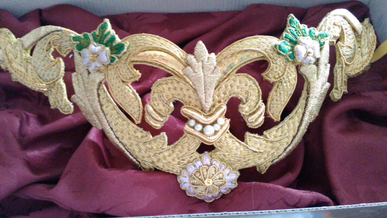 Cinturilla que estrenará la Virgen, obra de Samuel Cervartes