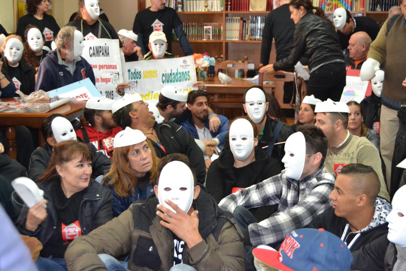 Un flashmob para reivindicar el derecho al hogar