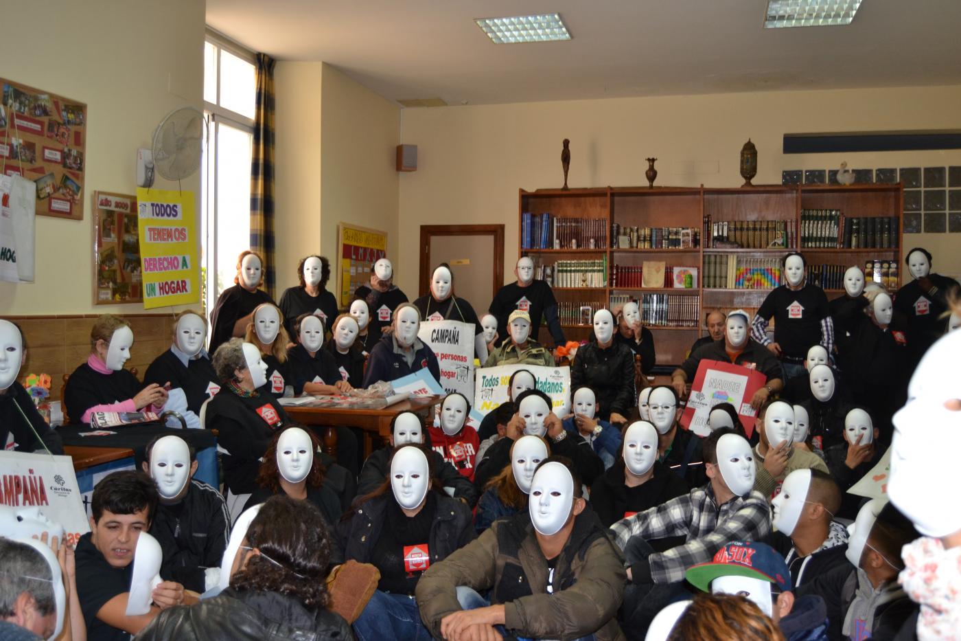 Un flashmob para reivindicar el derecho al hogar