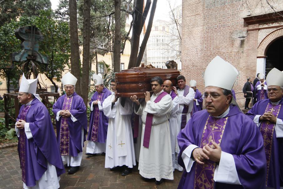 Funeral de D. Antonio Dorado Soto en la Catedral de Málaga, el 18 de marzo de 2015