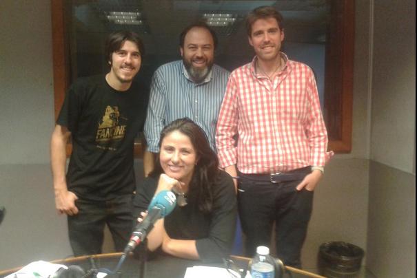 Javi Verdaguer, Antonio Moreno, Gonzalo Otalecu y Titina, participantes en El Espejo
