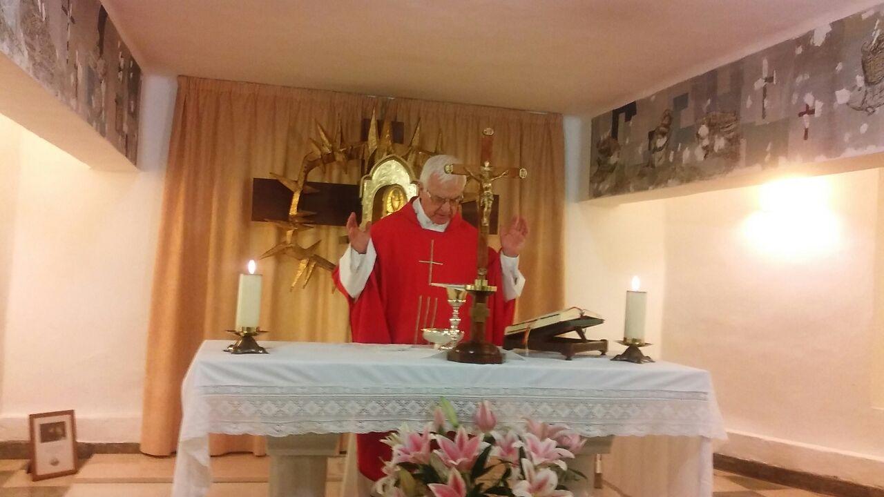 Misa en la Cripta de la parroquia de San Patricio