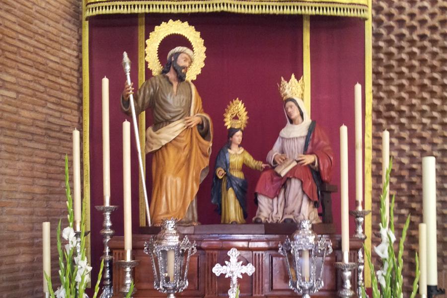 La parroquia de santa Ana y san Joaquín celebra a sus patronos