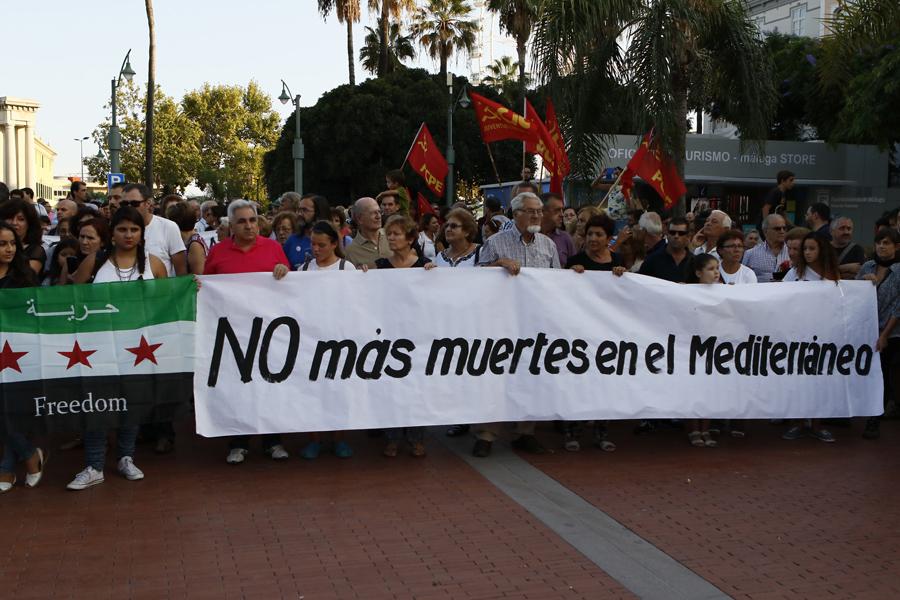 Concentración en la Plaza de la Marina de Málaga