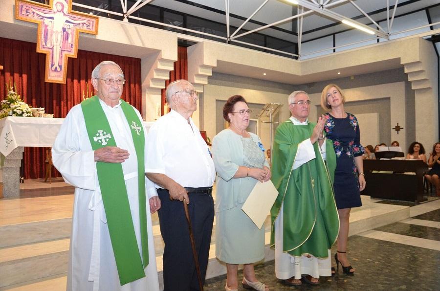 Momento de la ceremonia junto a la del matrimonio