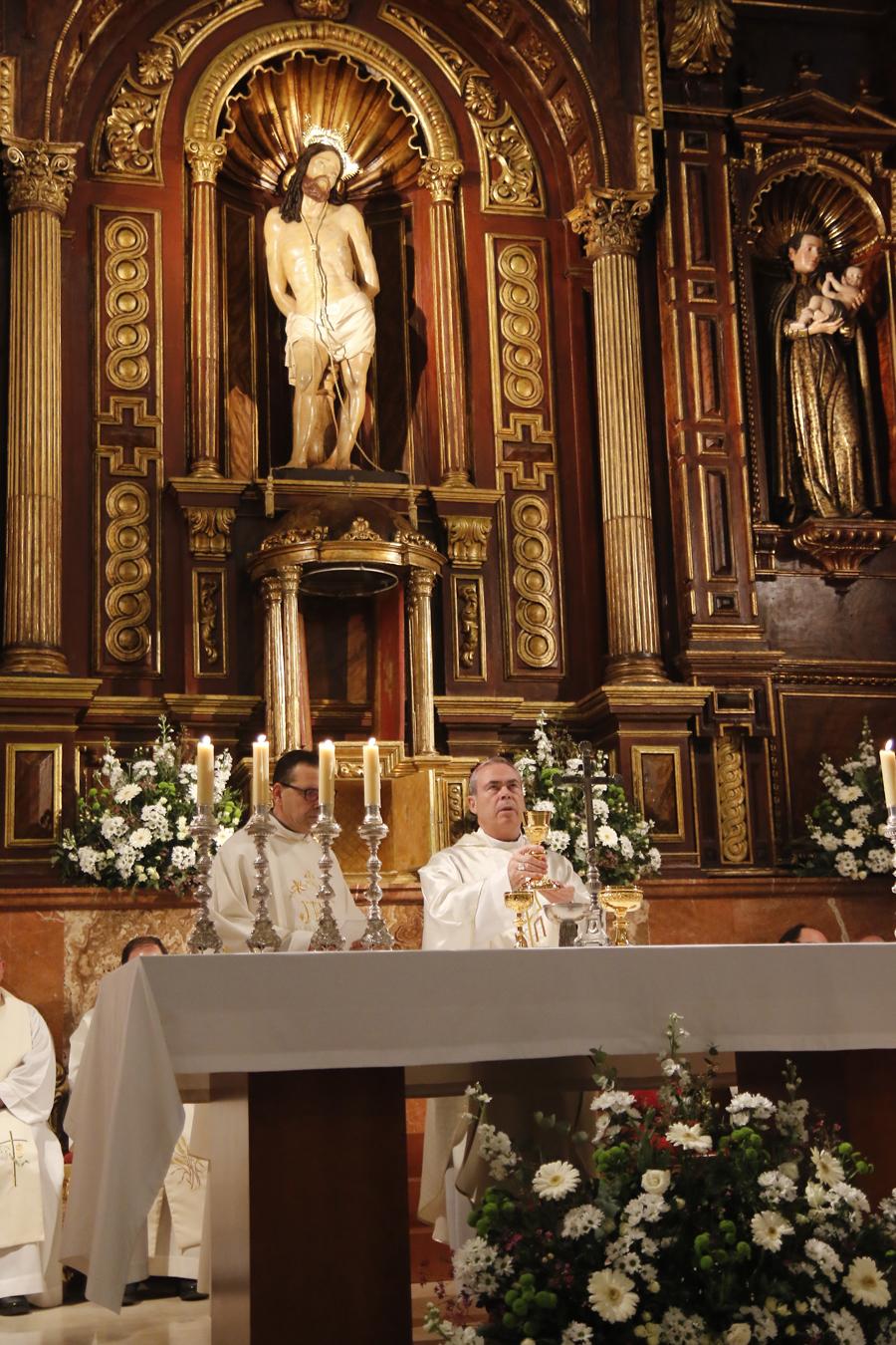 Eucaristía en la iglesia del Santo Cristo de la Salud con motivo de la restauración (Málaga)