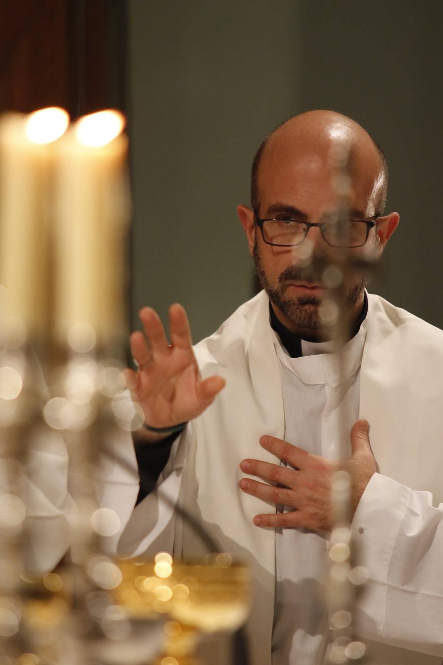 Eucaristía en la iglesia del Santo Cristo de la Salud con motivo de la restauración (Málaga)