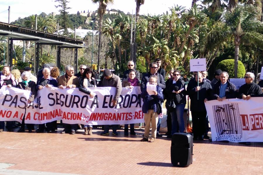 Imagen de la concentración, este sábado 27 de febrero. FOTO: A. MEDINA