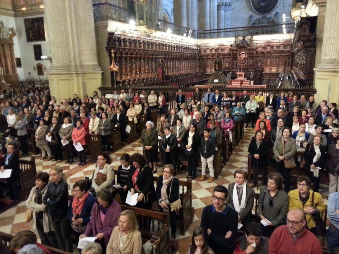Cursillistas peregrinan a la Catedral por el Jubileo