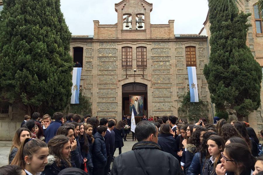 Icono de la Inmaculada Joven a su llegada a Antequera