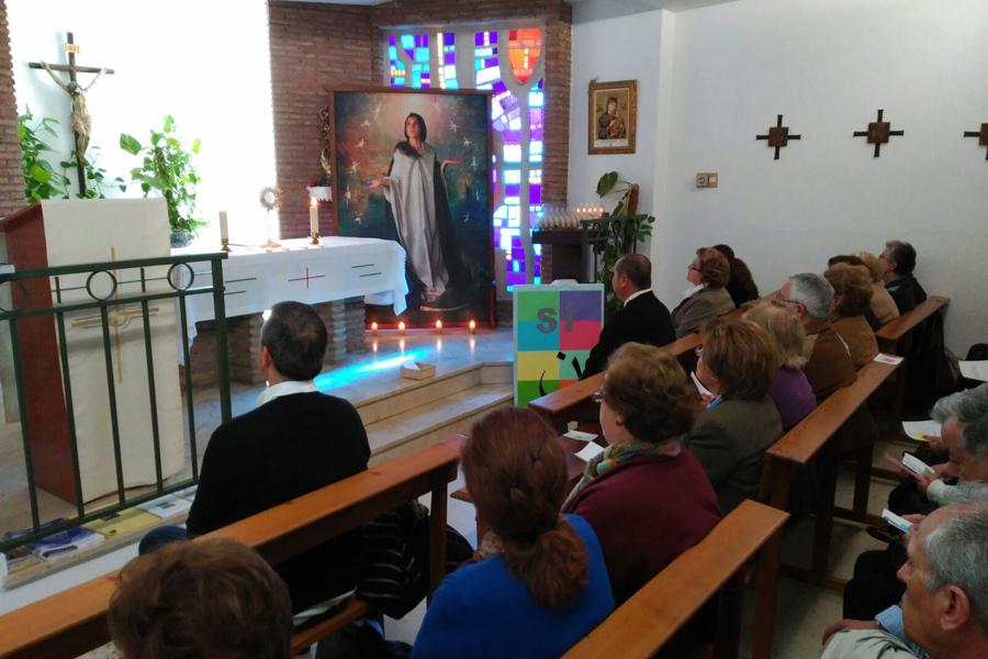 Icono de la Inmaculada Joven en el Hospital Comarcal de Vélez-Málaga
