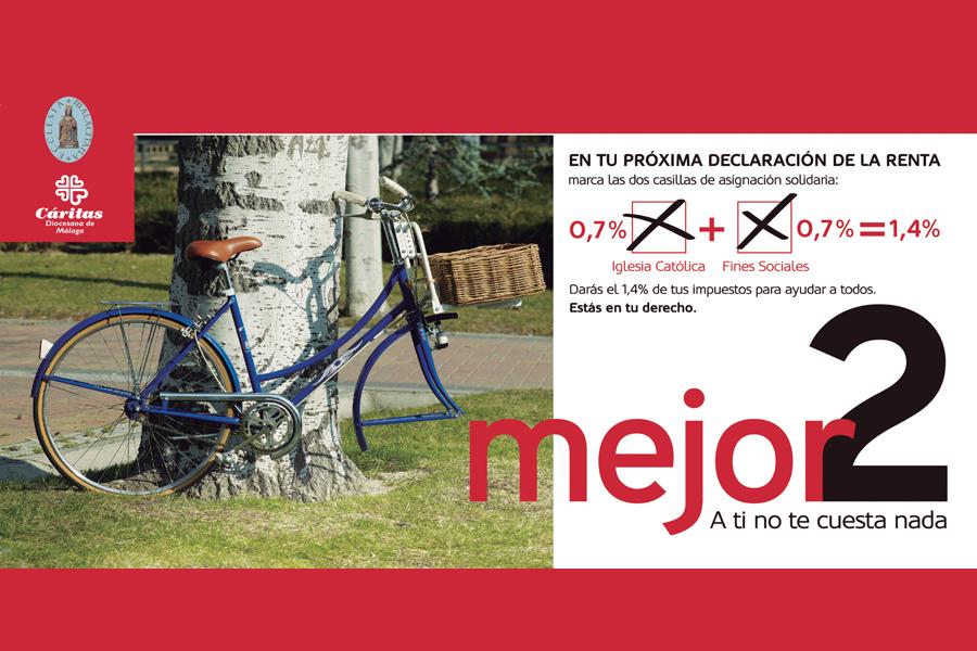 ¿A qué destina Cáritas lo que recibe de la X de fines sociales?