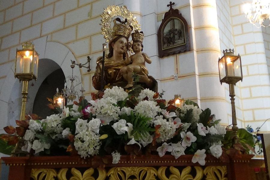 Traslado de la patrona de Melilla al Sagrado Corazón
