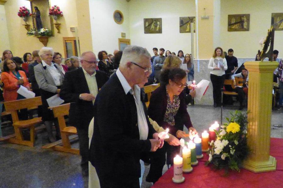 Celebración ecuménica de Pentecostés en la parroquia Virgen del Carmen y Santa Fe, en Los Boliches