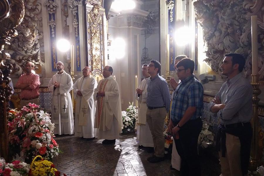 El Seminario Diocesano peregrina al Santuario de Santa María de la Victoria