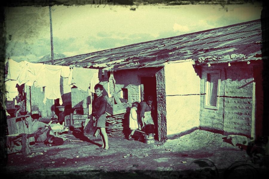 Chabolas en la zona de El Bulto donde nació el Cottolengo hace 50 años