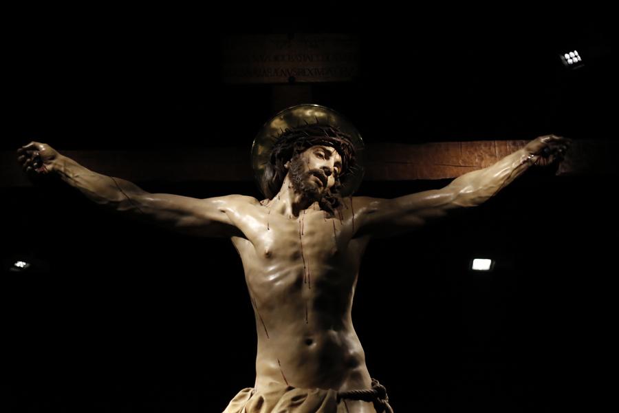 "Cristo de la Misericordia" de la parroquia de la parroquia de San Miguel de Miramar expuesto en ArsMálaga Palacio Episcopal