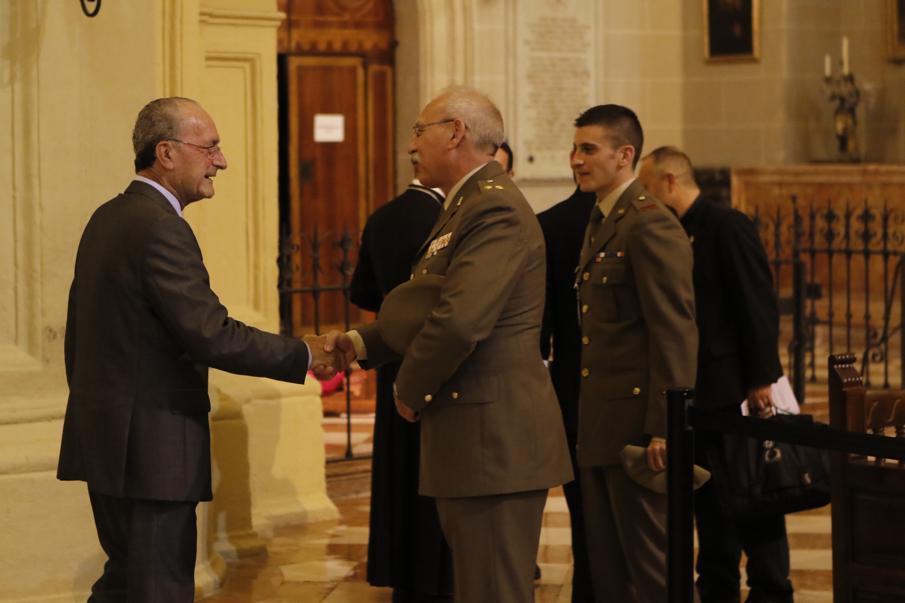 Oración ecuménica de capellanes militares de la OTAN en la Catedral de Málaga, en junio de 2016