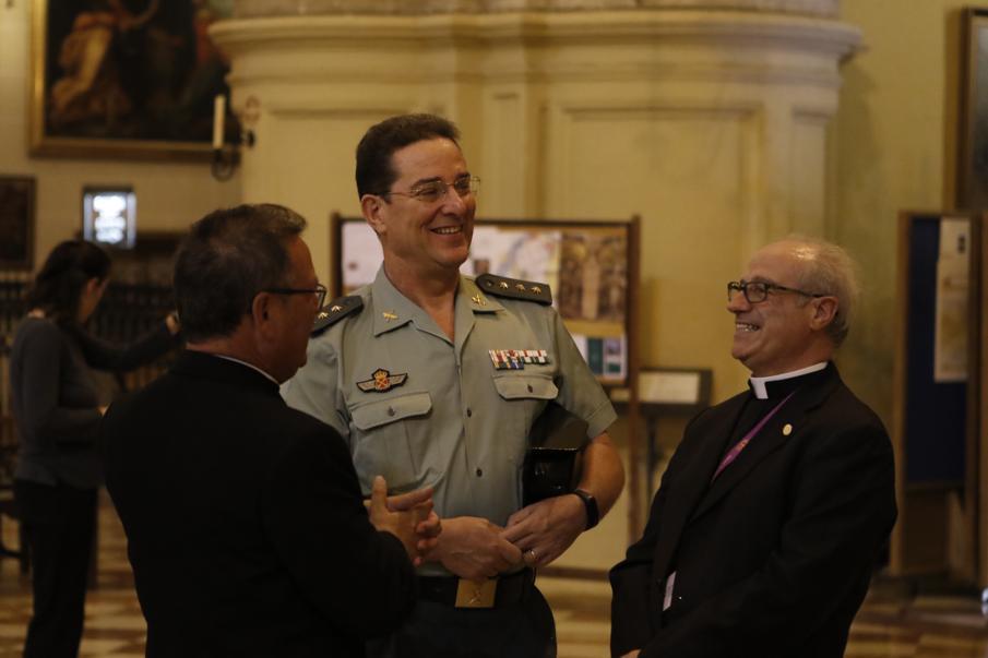 Oración ecuménica de capellanes militares de la OTAN en la Catedral de Málaga, en junio de 2016