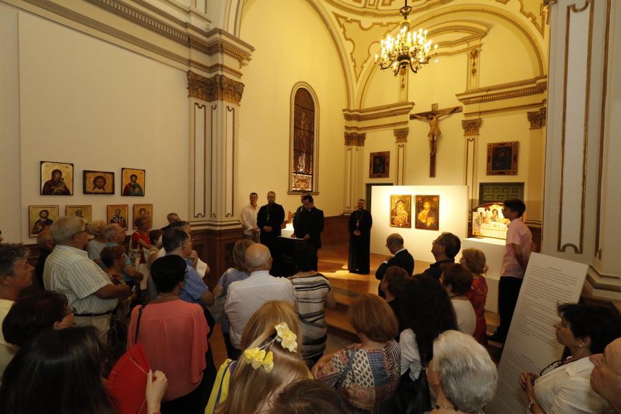 Inauguración de la exposición de iconos bizantinos "La luz del oriente". FOTO: S. FENOSA