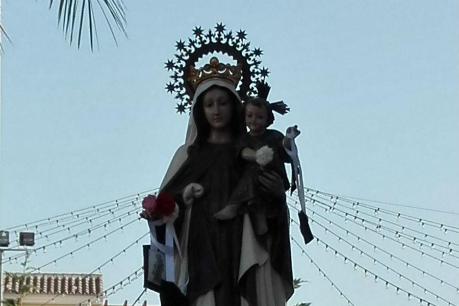 Imagen de la Virgen del Carmen de Benajarafe