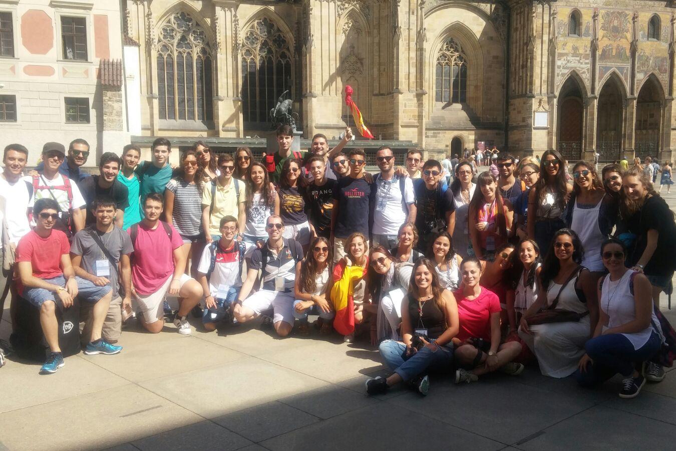 Jóvenes de la Diócesis de Málaga en Praga, camino de la JMJ Cracovia 2016