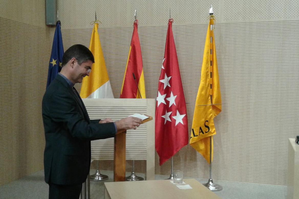 Jose Emilio Cabra en la defensa de su tesis doctoral el 15 de noviembre de 2016