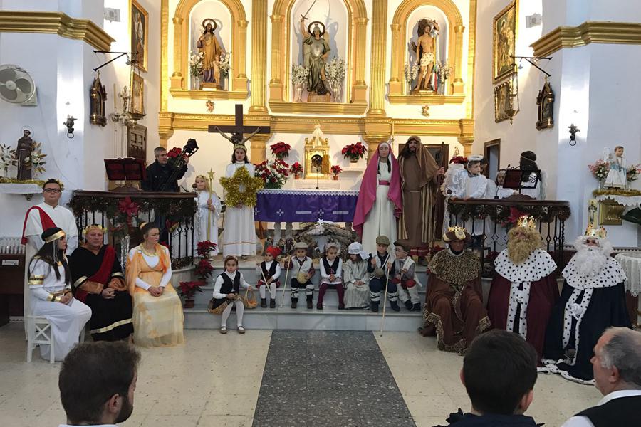 El Belén viviente de Guaro recibe la visita de varias pastorales
