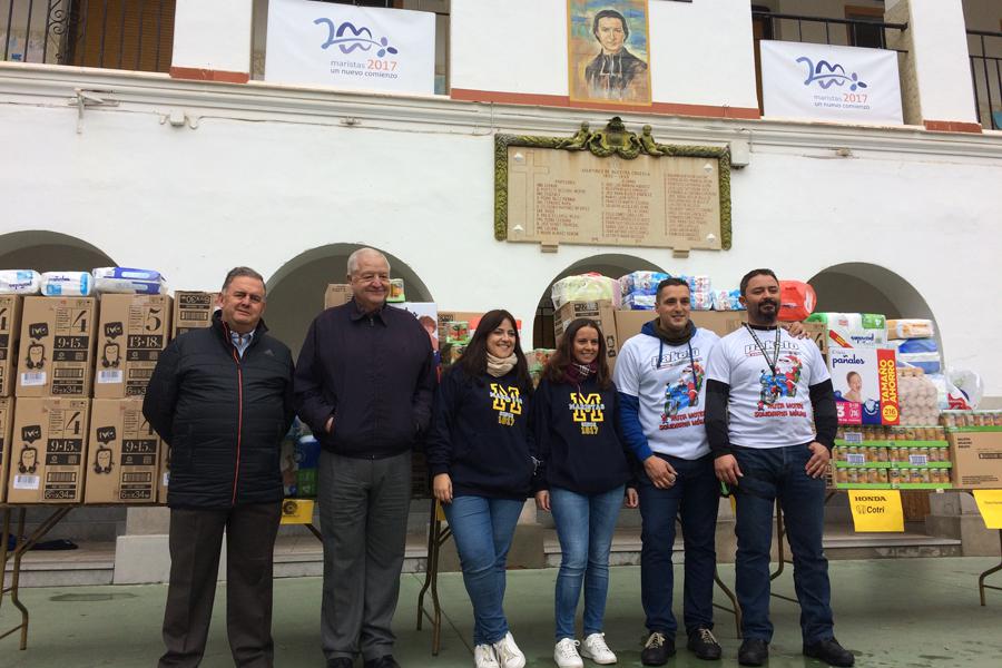 Toneladas de solidaridad en el colegio de los Maristas