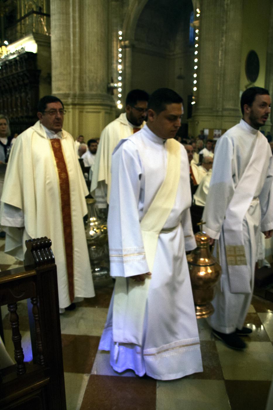 Misa Crismal en el Miércoles Santo de 2017 en la Catedral de Málaga