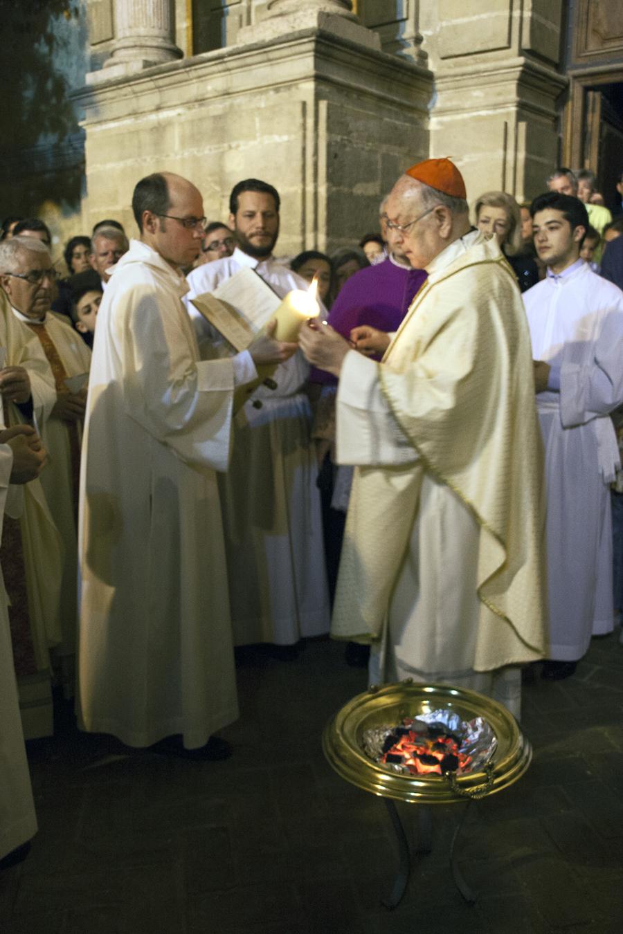 Vigilia Pascual en la Catedral de Málaga // M. ZAMORA