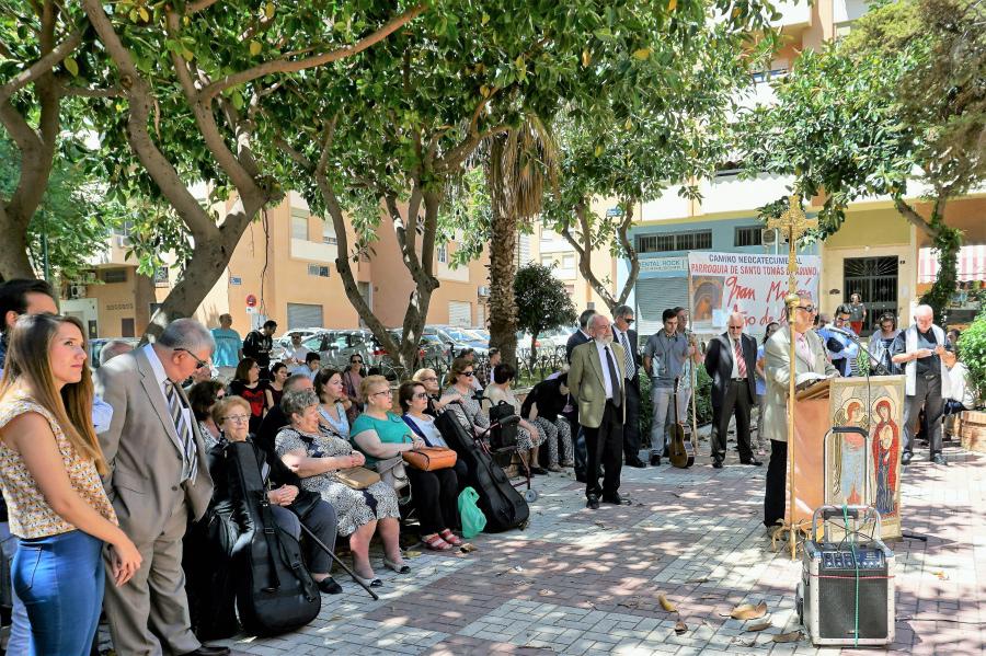 Misión en las plazas de la parroquia de Santo Tomás