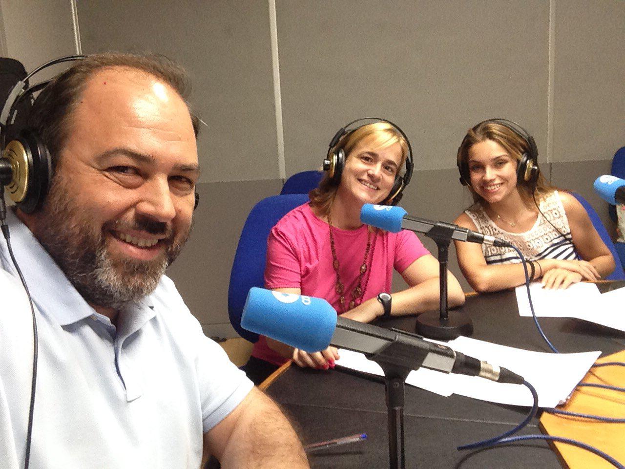 Equipo de El Espejo durante el programa