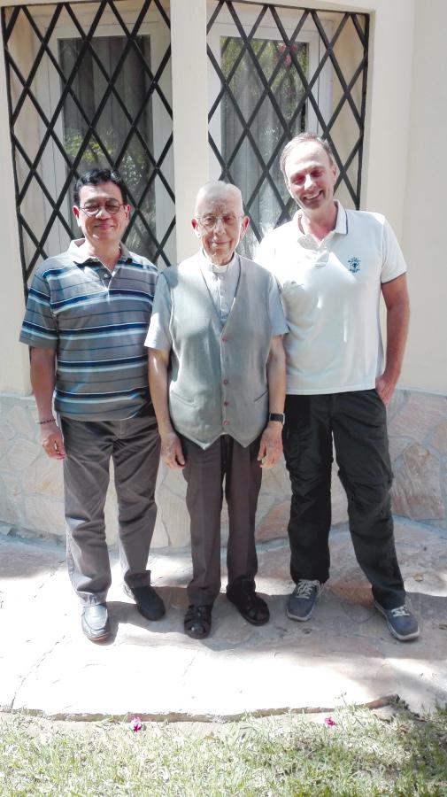 Tres de los Padres Paúles de la Comunidad de Málaga