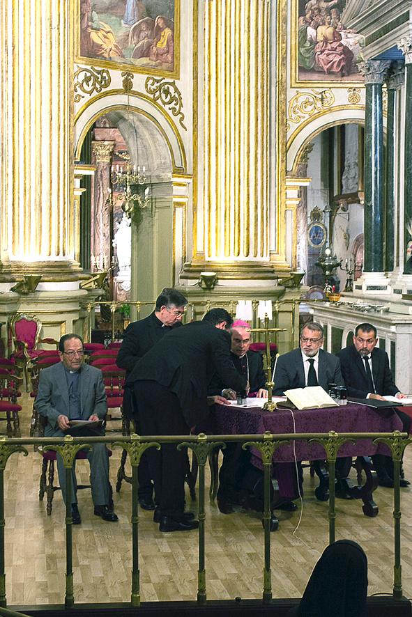 Momento de la apertura solemne de la Causa de Canonización de los mártires de Málaga. FOTO: M. ZAMORA