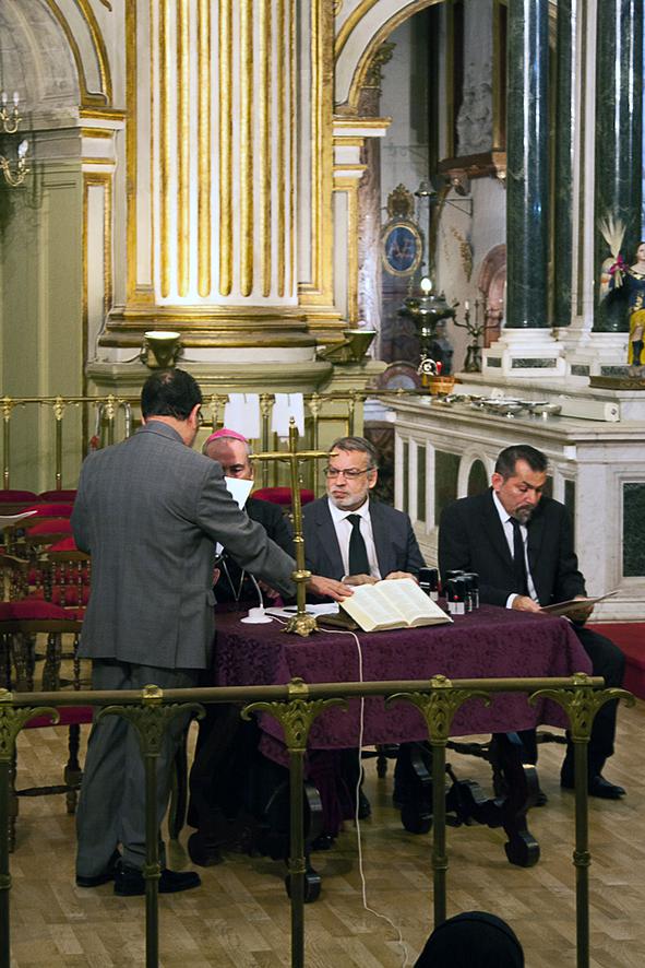 Momento de la apertura solemne de la Causa de Canonización de los mártires de Málaga. FOTO: M. ZAMORA