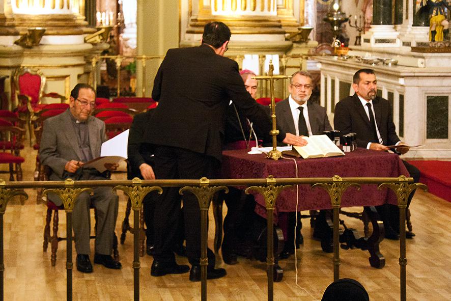 Momento de la apertura solemne de la Causa de Canonización de los mártires de Málaga. FOTO: M. ZAMORA