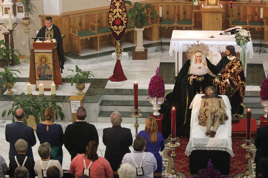 Nueva imagen de san Juan Evangelista en la parroquia del Carmen de Fuengirola