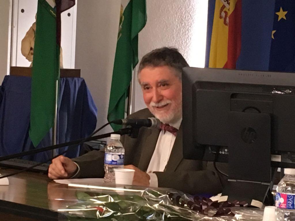 D. Federico Soriguer durante el acto de homenaje al Dr. Gálvez. FOTO: TERESA JIMÉNEZ