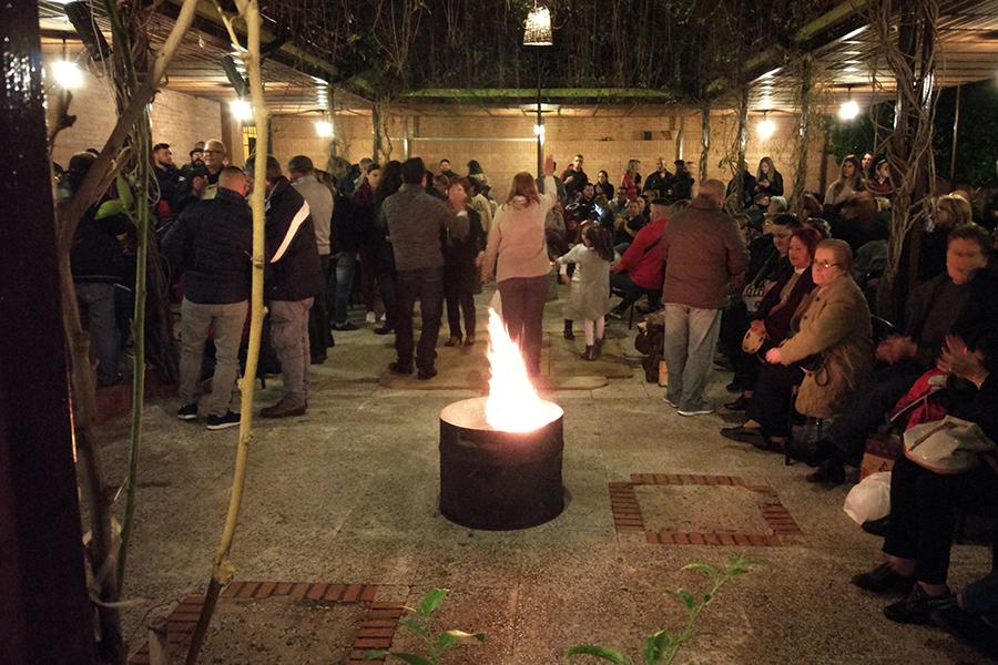 Zambomba en las parroquias de los Ángeles y el Pilar