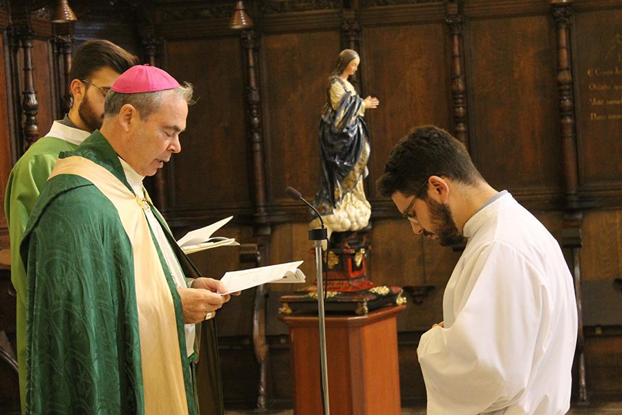 Rito de admisión de Manuel Jesús Otero. FOTO: S. BREMERMANN