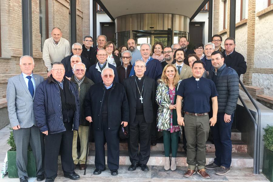 Los consiliarios de ENS se reúnen con el Obispo de Málaga