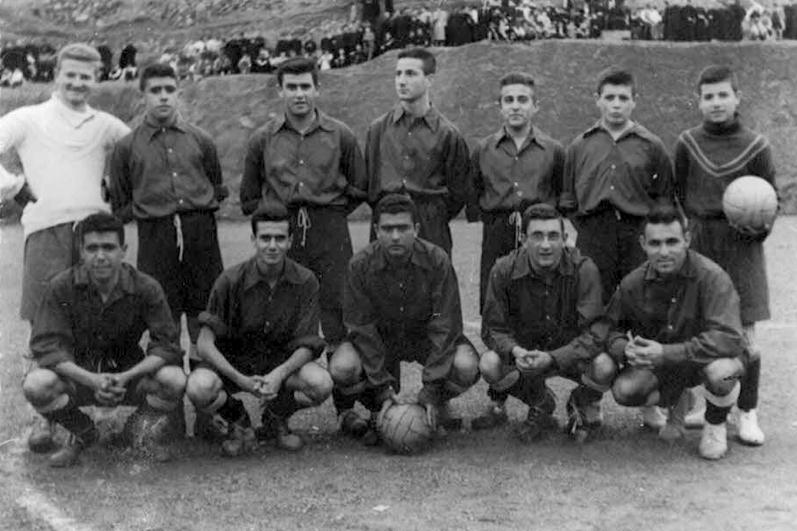 El equipo titular de fútbol del Seminario de Málaga en 1953
