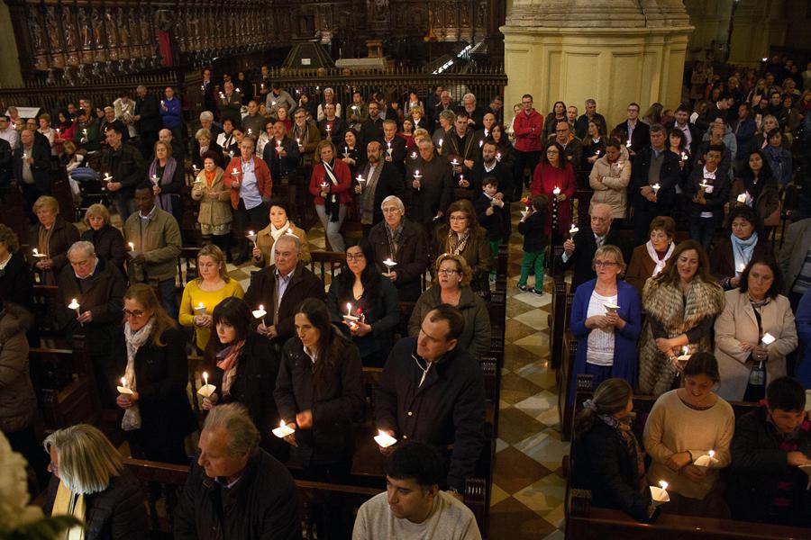 Solemne Vigilia Pascual 2018 en la Catedral de Málaga // M. ZAMORA