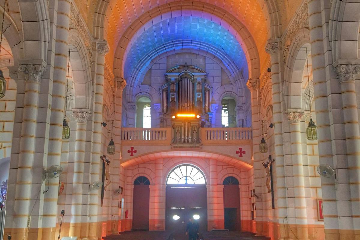 Iluminación especial del templo del Sagrado Corazón de Jesús con motivo del Centenario 