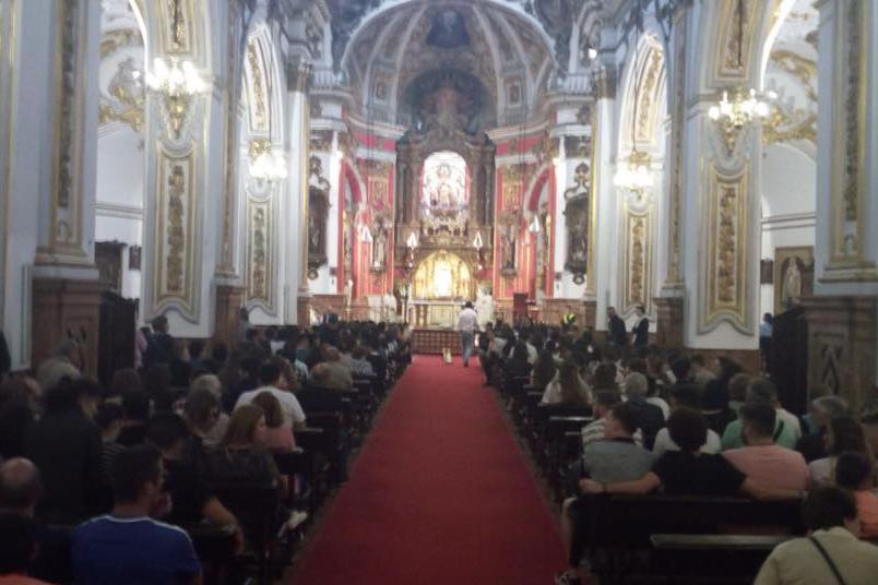 Los jóvenes partieron desde la parroquia de los Mártires