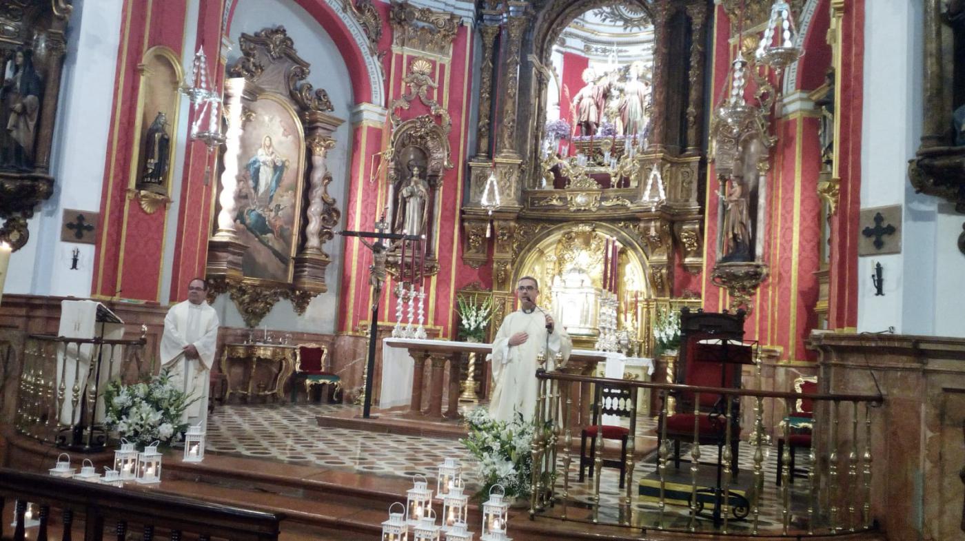 Los jóvenes partieron desde la parroquia de los Mártires