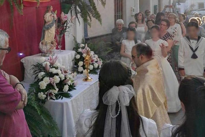 Imágenes del Corpus Christi en Benamargosa, Salto del Negro, Triana y Comares